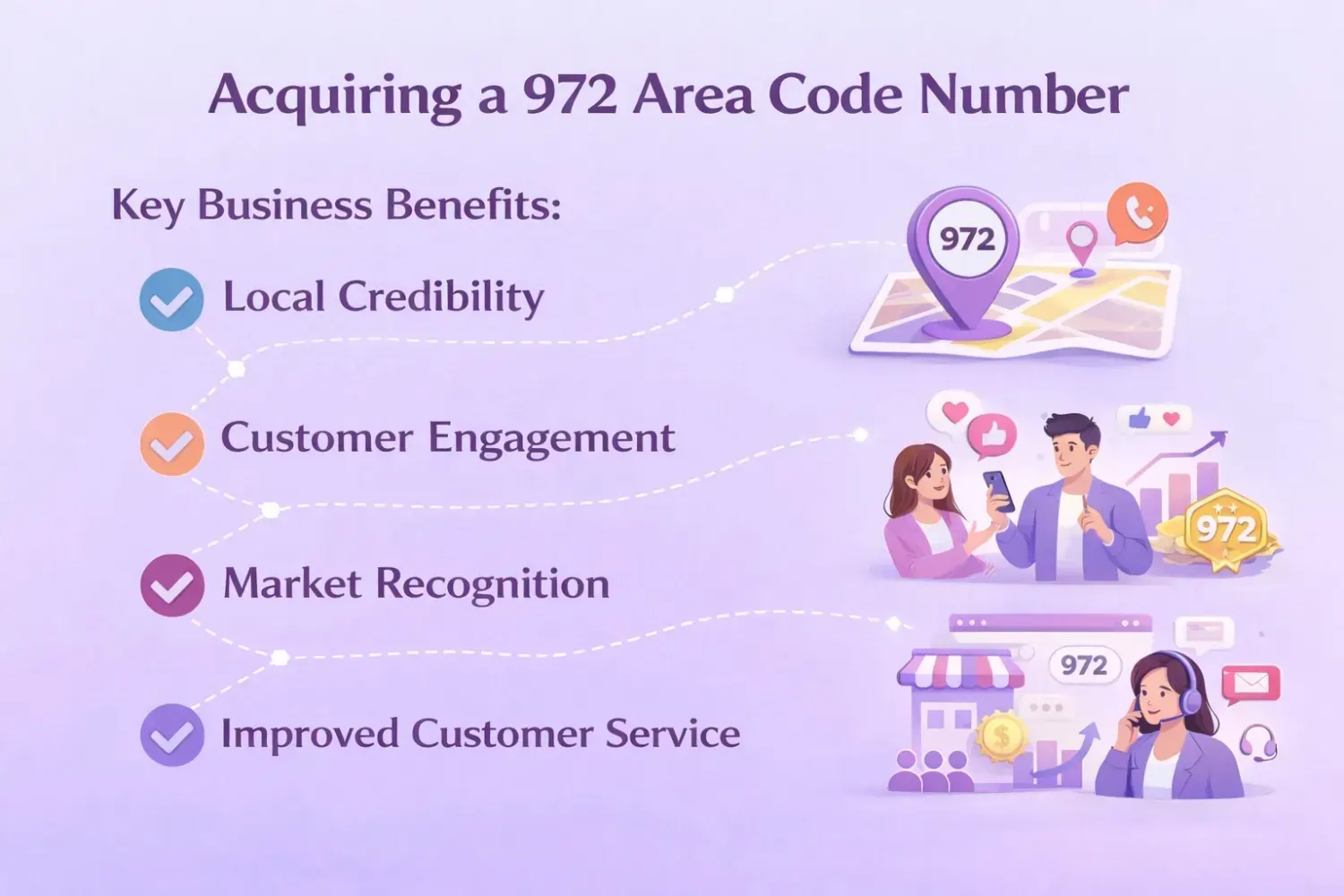 How to Acquire a 972 Area Code Number