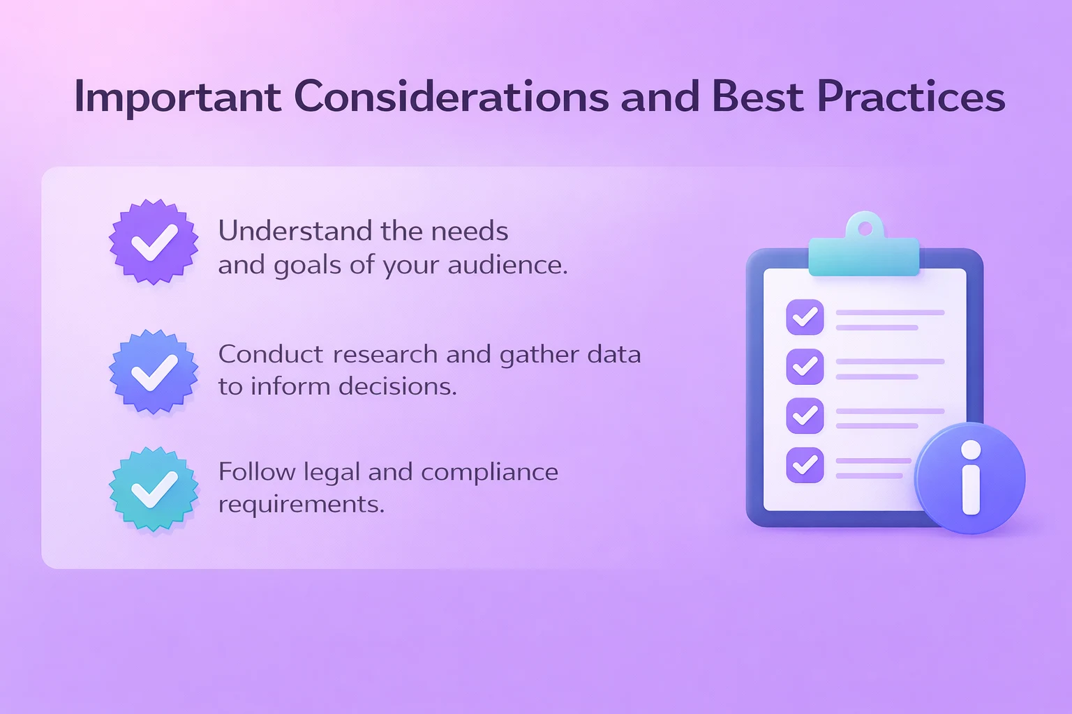 Key Factors and Recommended Practices