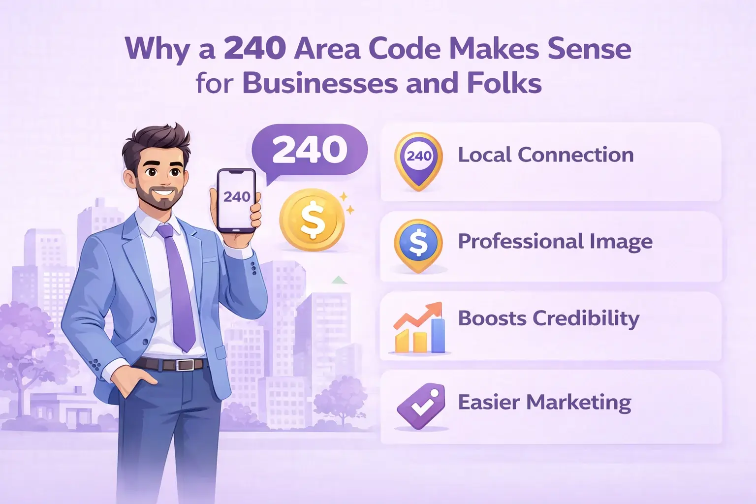 Why the 240 Area Code is Ideal for Businesses and Residents